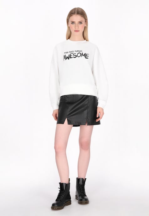 Mymo Sweatshirt Frauen Weiß - Image 2