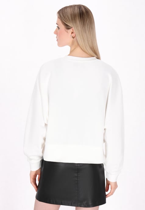 Mymo Sweatshirt Frauen Weiß - Image 4