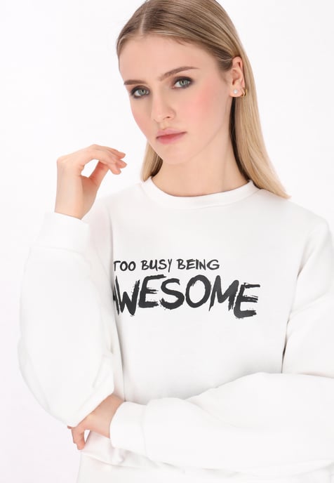 Mymo Sweatshirt Frauen Weiß - Image 5
