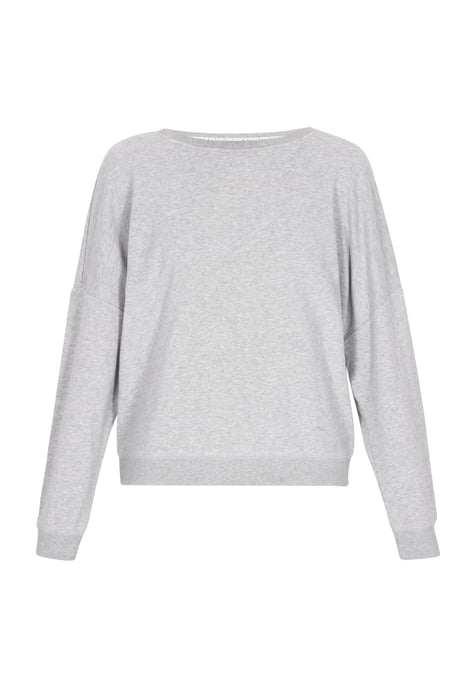 Dreimaster Sweatshirt Frauen Graumelange - Image 1