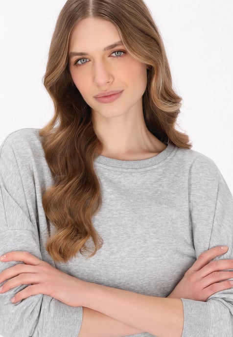 Dreimaster Sweatshirt Frauen Graumelange - Image 5