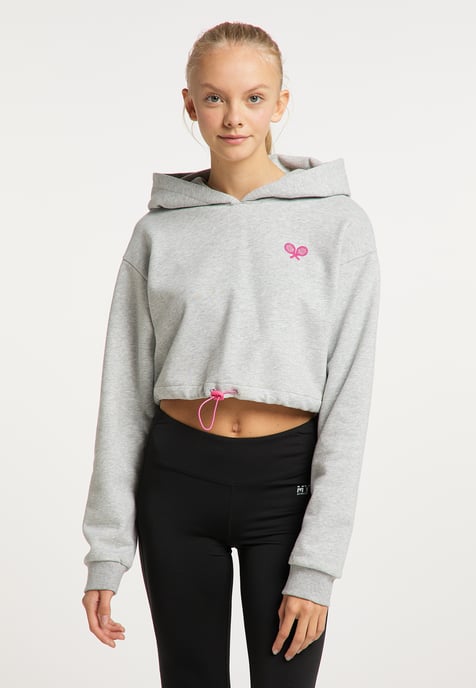 Mymo Sweatshirt Damen hellgrau melange - Image 3