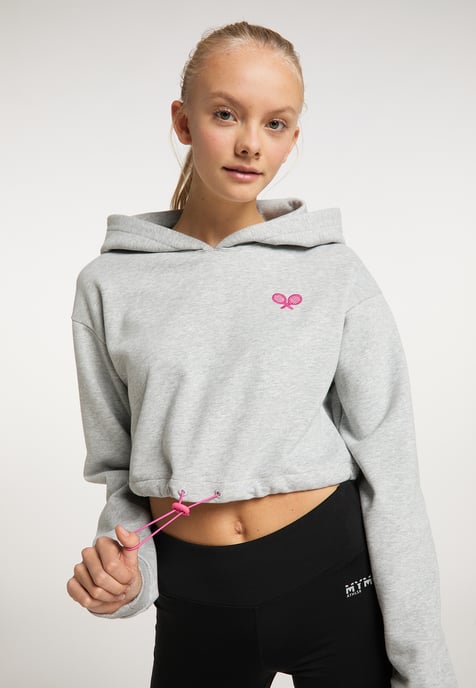 Mymo Sweatshirt Damen hellgrau melange - Image 5