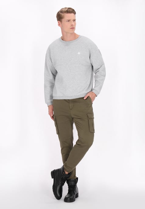 Dreimaster Sweatshirt Männer Graumelange - Image 2
