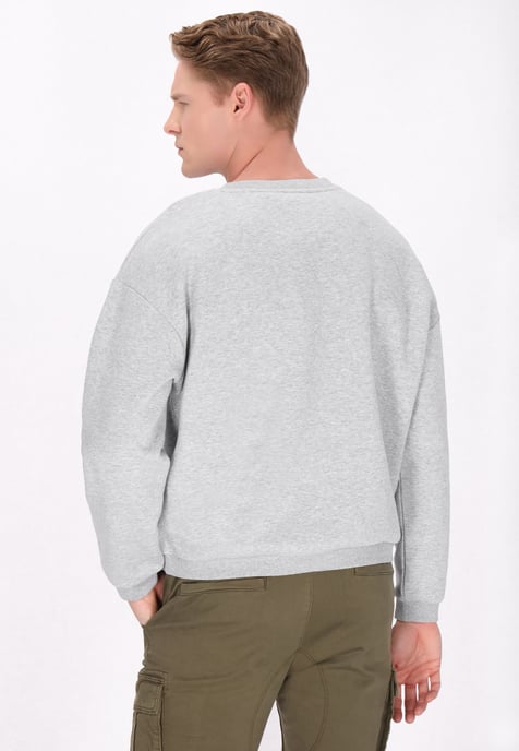 Dreimaster Sweatshirt Männer Graumelange - Image 4