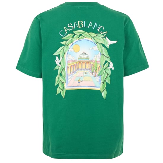 Casablanca Bedrucktes T-shirt L'arch De Tennis Grünes T-shirt - Image 2