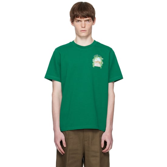 Casablanca Bedrucktes T-shirt L'arch De Tennis Grünes T-shirt - Image 5