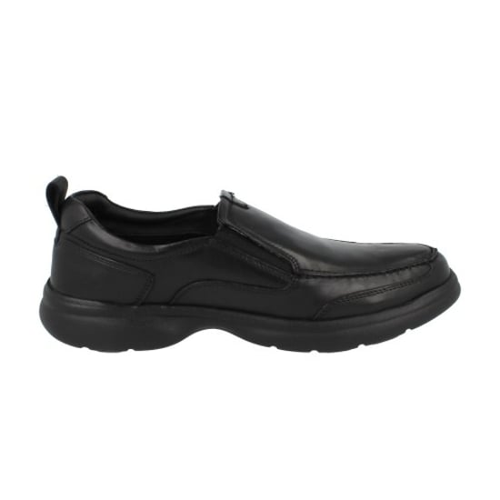 Hush Puppies - "Harold" Flache Schuhe für Herren, Leder, Zum Anschlüpfen (Schwarz) - Image 1