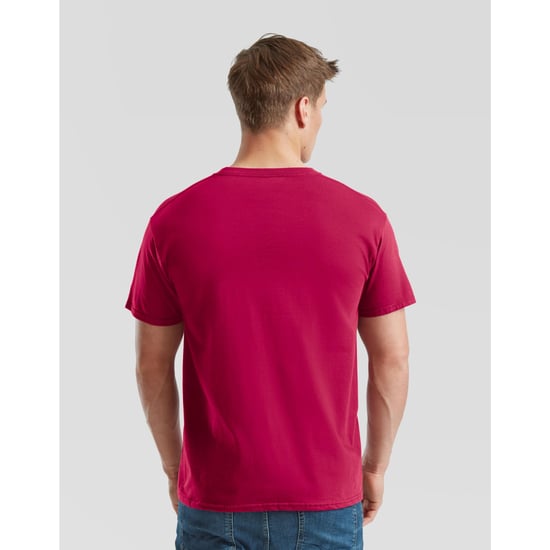 Fruit of the Loom - "Iconic Premium" T-Shirt für Herren (Cranberry) - Image 3