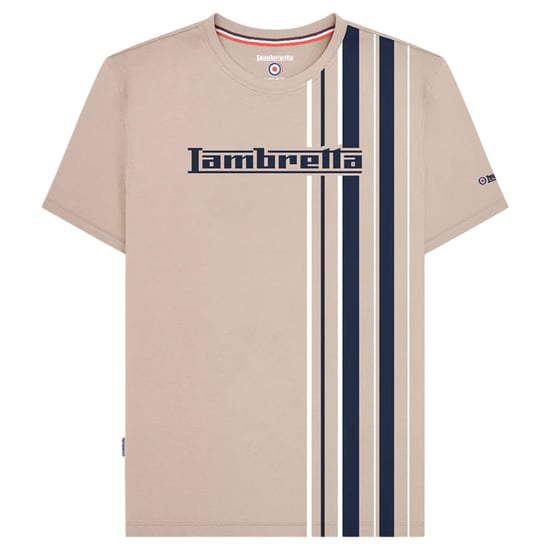 Lambretta - "SS25" T-Shirt für Herren (Steinfarben) - Image 1