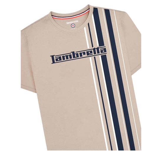 Lambretta - "SS25" T-Shirt für Herren (Steinfarben) - Image 5