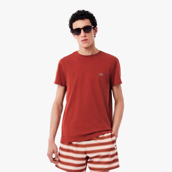 Lacoste - T-Shirt für Herren, Pima-Baumwolle (aus Peru) (Rot) - Image 3