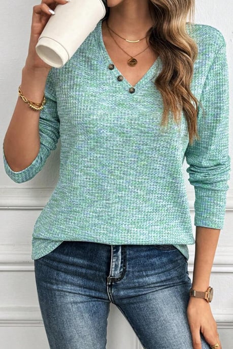 Waffelstrick-Pullover - Image 1