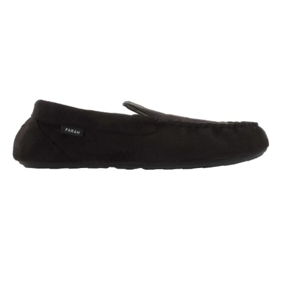 Farah - "Nicken" Mokassin-Hausschuhe für Herren (Schwarz) - Image 1
