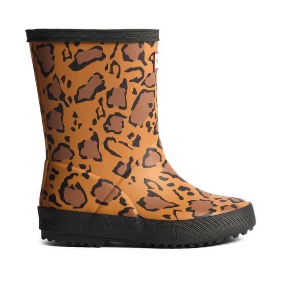 Hunter Kids First Gummi Unisex Kinder Reiche Tan/Sattel/Schwarze Gummistiefel - Image 4