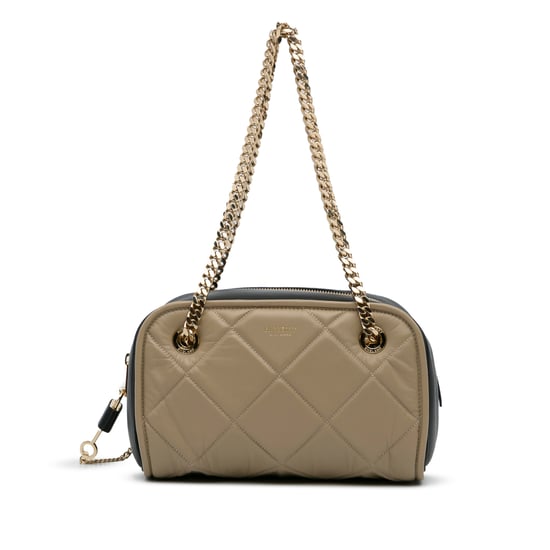 Gepolsterte Lederkette Tasche - Image 1