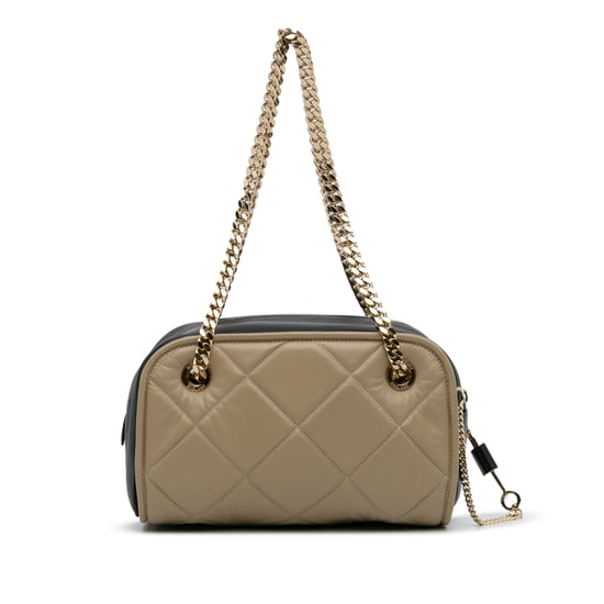 Gepolsterte Lederkette Tasche - Image 3