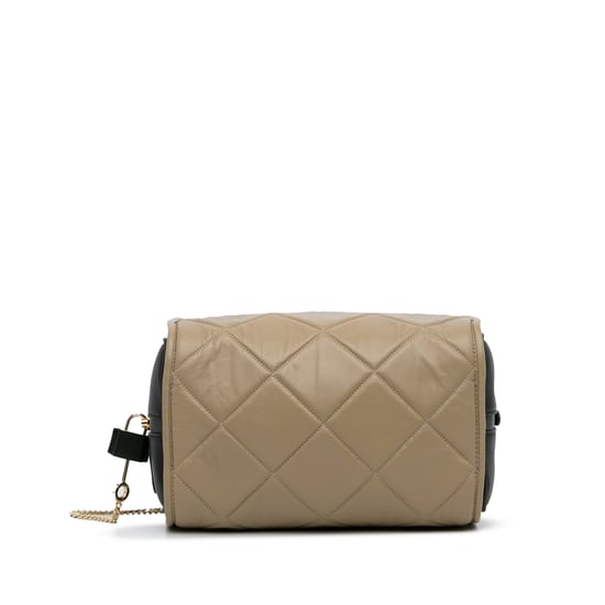 Gepolsterte Lederkette Tasche - Image 5