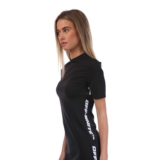 Off White - Midikleid für Damen, Logo (Schwarz) - Image 3