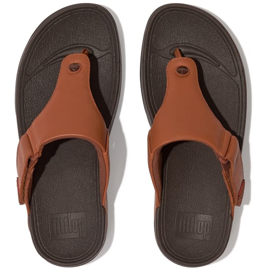 Fitflop Trakk II Leder Herren Dunkelbraune Sandalen - Image 2
