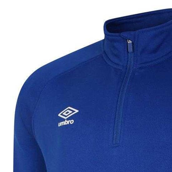 Umbro - "Total Training" Trainingsjacke mit kurzem Reißverschluss für Kinder (Königsblau/Dunkel-Marineblau/Weiß) - Image 3
