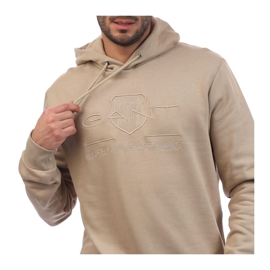 Gant - "Archive Shield" Kapuzenpullover für Herren (Beige) - Image 3