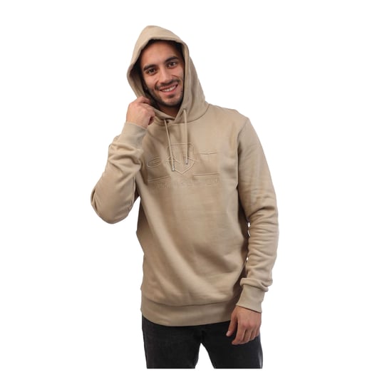 Gant - "Archive Shield" Kapuzenpullover für Herren (Beige) - Image 4