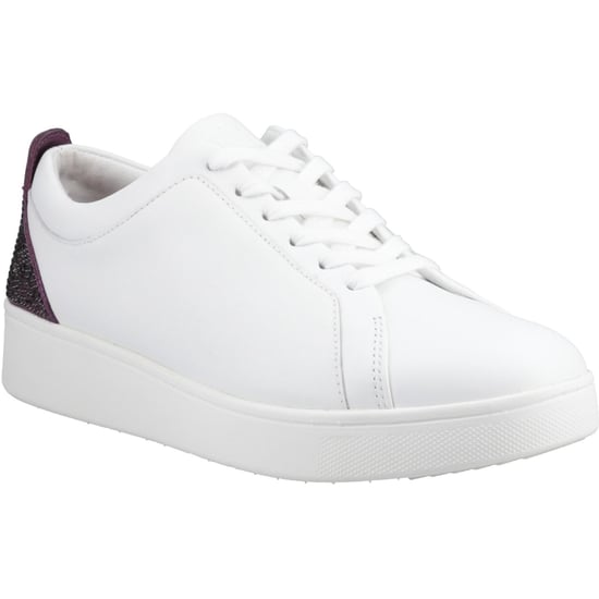 FitFlop - Damen Sneaker "Rally", Kristall, Leder (Weiß/Mauve/Weinrot) - Image 2