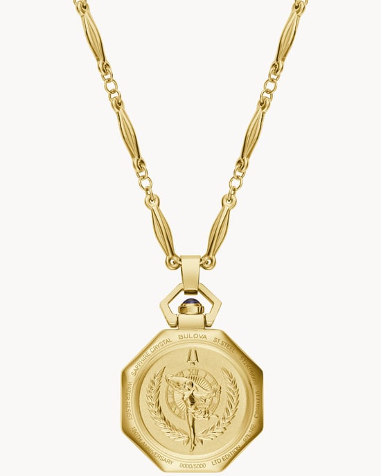 Bulova Rubaiyat Pendant Necklace Gold Damen Armbanduhr 97L182 - Image 2