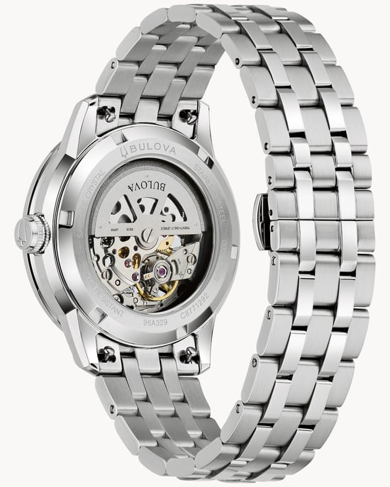 Bulova Sutton Silber Herren Armbanduhr 96A329 - Image 2