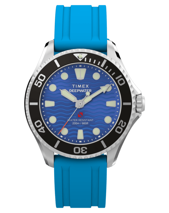 Timex Deep Water Meridian Blau Unisex Armbanduhr TW2Y40400 - Image 1