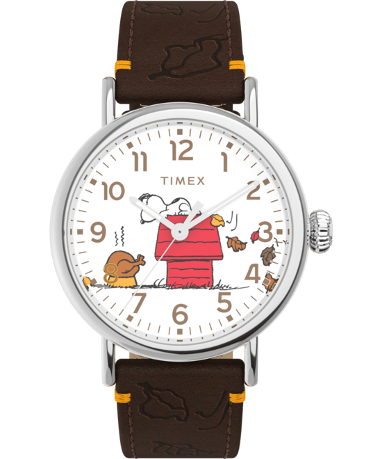 Timex Peanuts Waterbury Braun Unisex Armbanduhr TW2W44300 - Image 1