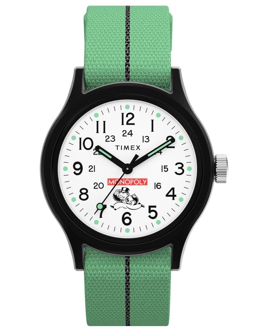 Timex X Monopoly Grün Herren Armbanduhr TW2Y47100 - Image 1