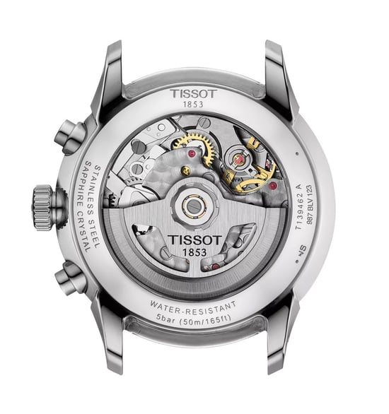 Tissot Chemin Des Tourelles Silber Herren Armbanduhr T1394621103800 - Image 2