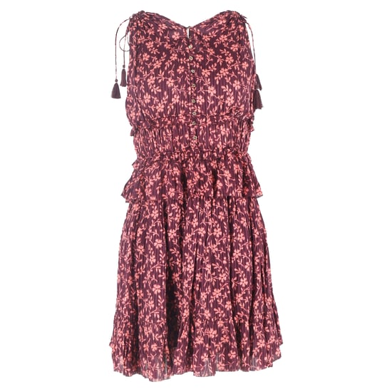 Ulla Johnson Noelle Blumenmuster Mini-Kleid aus Burgunder-Baumwolle - Image 2