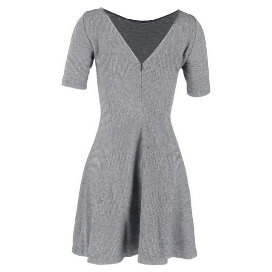 Theory Tweed Kurzarm Mini A-Linie Kleid aus grauer Baumwolle - Image 3