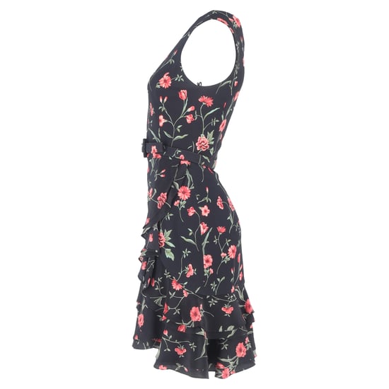 Michael Kors Kollektion Blumendruck Gürteltop Mini-Kleid aus mehrfarbiger Viskose - Image 2