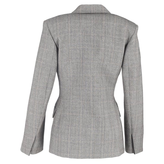 Balenciaga Prince-of-Wales-karierter Blazer aus grauem Wolle - Image 3