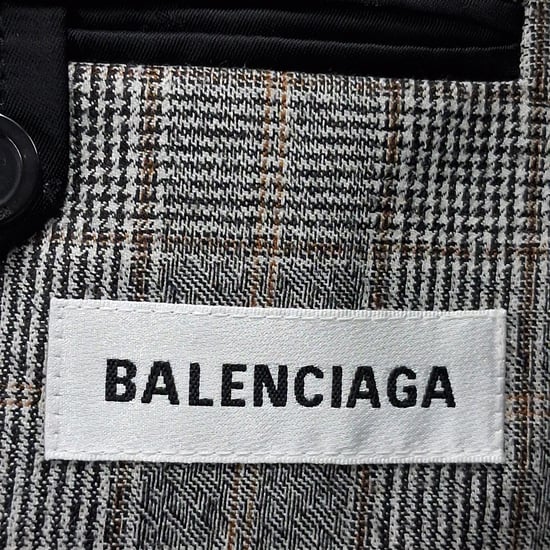 Balenciaga Prince-of-Wales-karierter Blazer aus grauem Wolle - Image 4