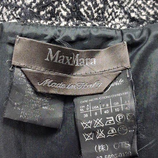 Max Mara Tweed-Minikleid aus grauer Schurwolle - Image 3