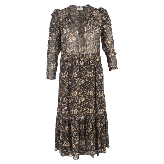 Ulla Johnson Izar Floral-Print Midi-Kleid aus mehrfarbiger Seide - Image 1