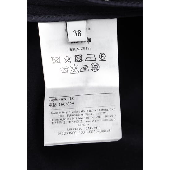 Valentino Schmetterlings-Applikation Mantel aus schwarzer Wolle - Image 6