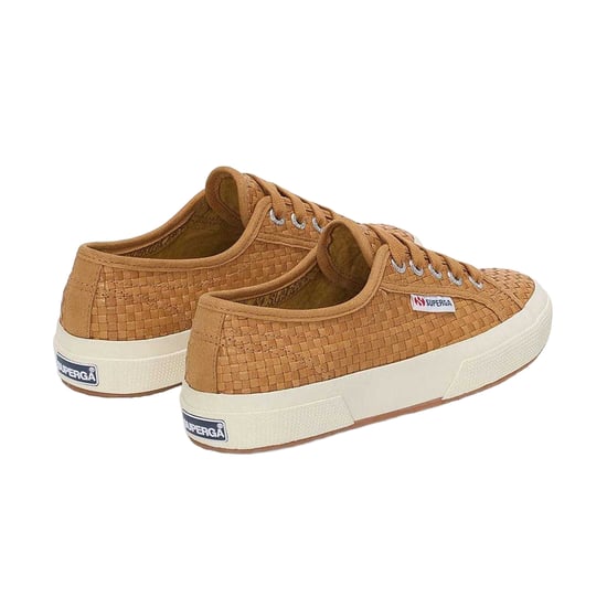Superga - Damen Sneaker "2750", gewebter Stoff, Leder (Beige/Naturweiß) - Image 2
