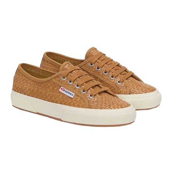 Superga - Damen Sneaker "2750", gewebter Stoff, Leder (Beige/Naturweiß) - Image 3