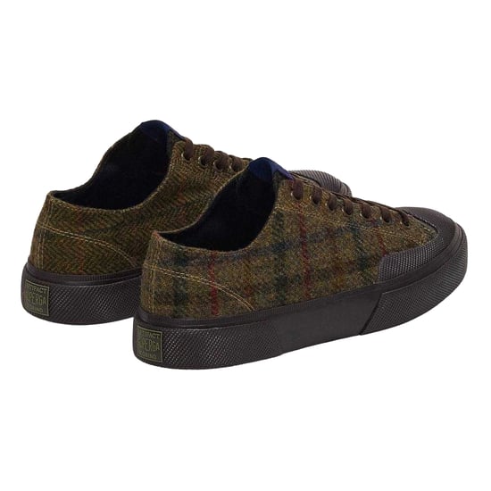 Superga - "2432 Works" Patchwork Sneaker für Herren/Damen Unisex, Wolle (Grün/Dunkelbraun) - Image 2