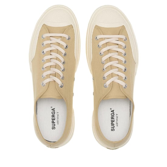 Superga - Herren/Damen Unisex Sneaker "2432 Works", Segeltuch (Beige/Naturweiß) - Image 3