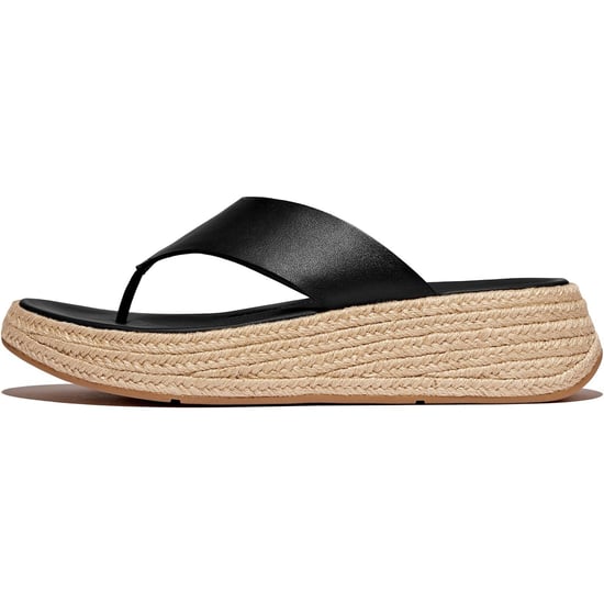 Fitflop F-Mode Zehentrenner Leder Herren Schwarz Clogs - Image 4