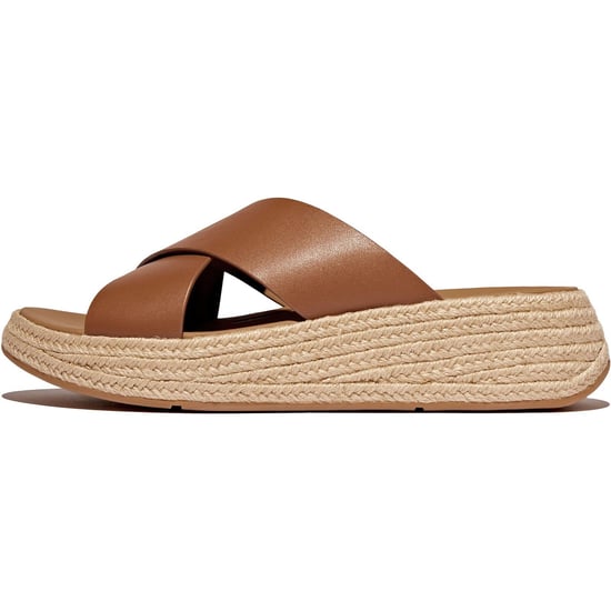Fitflop F-Mode Cross Leder Herren Clogs in Dunkelbraun - Image 4