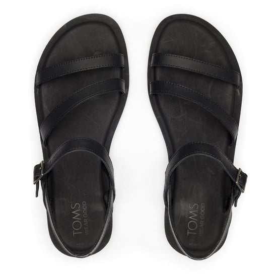 TOMS Kira Leder Herren Schwarz Clogs - Image 4