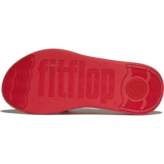 Fitflop F-Mode Go Polyester Damen Rote Sandalen - Image 2